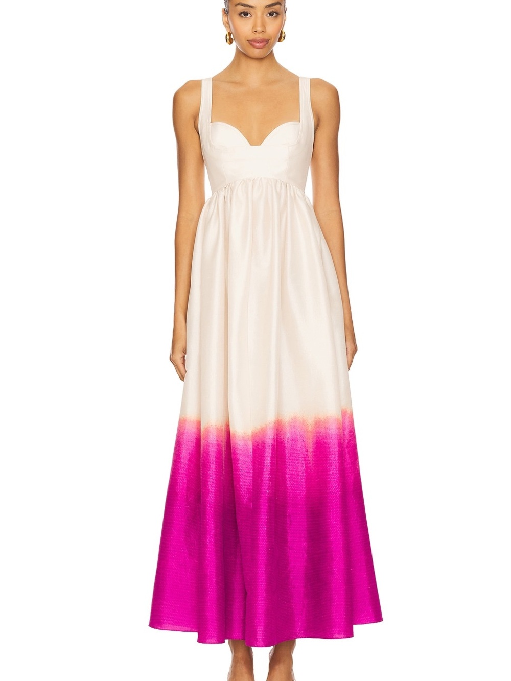 NWT Acler Redin Maxi Dress US 6 Violet Landscape Pink Ombre Gown $550